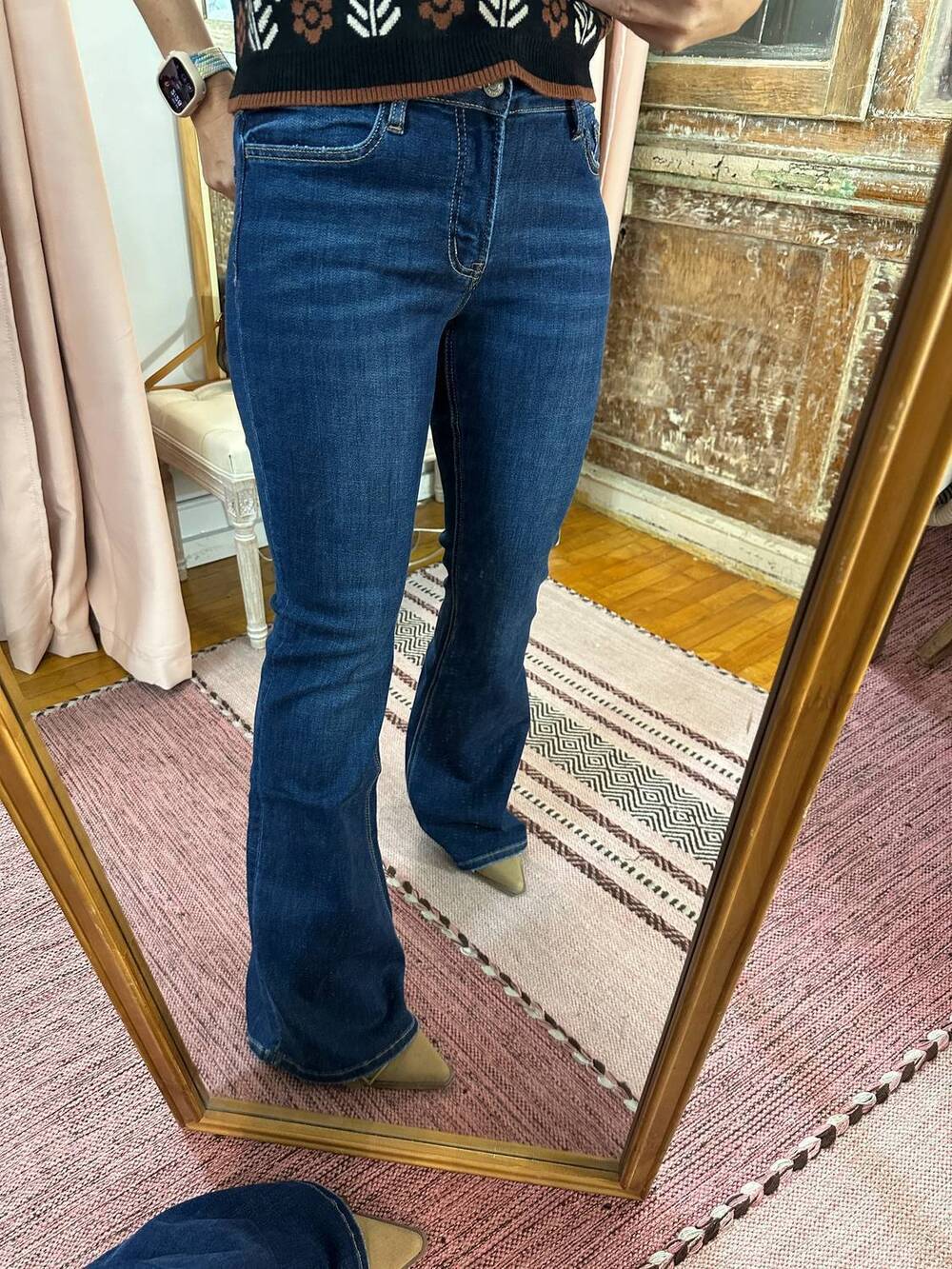NEW LOVERVET mid rise flare jeans in denim